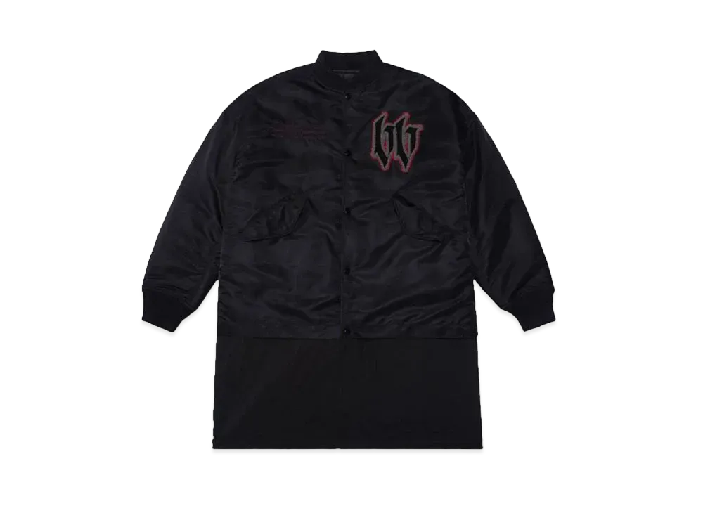 beauty:beast M-51 MIX VARSITY JKT "BLACK"