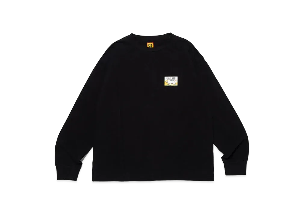HUMAN MADE Wool Blended L/S T-Shirt "Black"