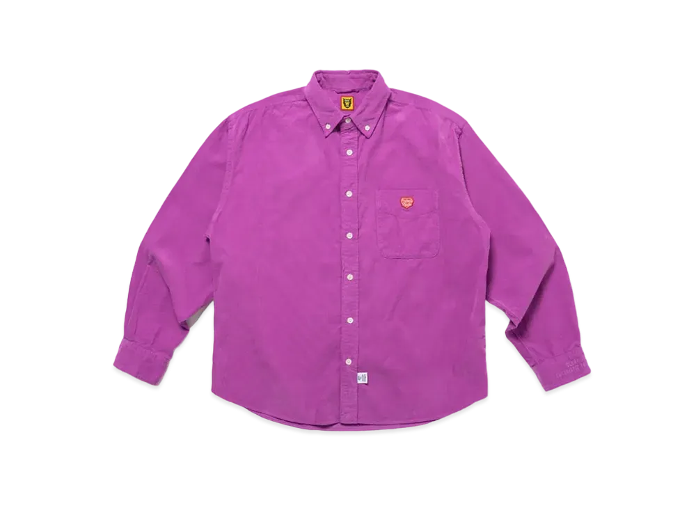 HUMAN MADE Corduroy B.D L/S Shirt "Purple"