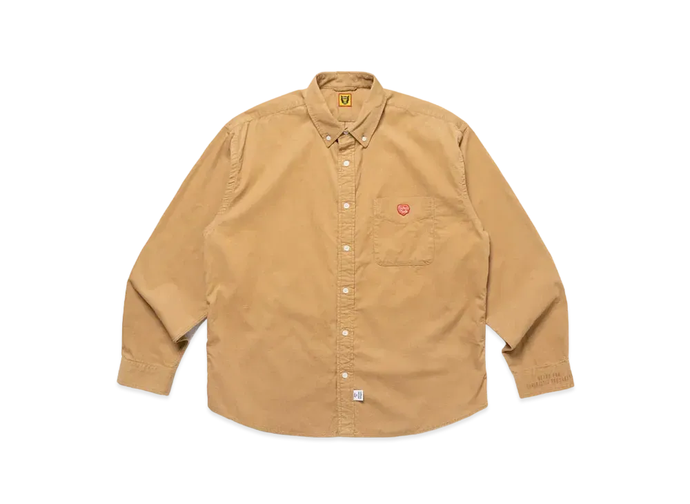 HUMAN MADE Corduroy B.D L/S Shirt "Beige"
