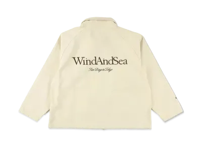 WIND AND SEA Duck Canvas Riding Jacket "Ecru"