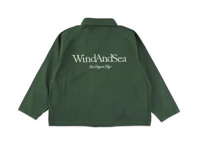 WIND AND SEA Duck Canvas Riding Jacket "Green"