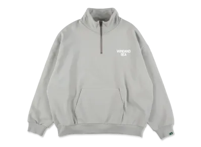 WIND AND SEA Half Zip Sweat "Gray"