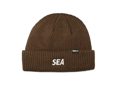 WIND AND SEA Sea Widelib Knit Cap "Brown"