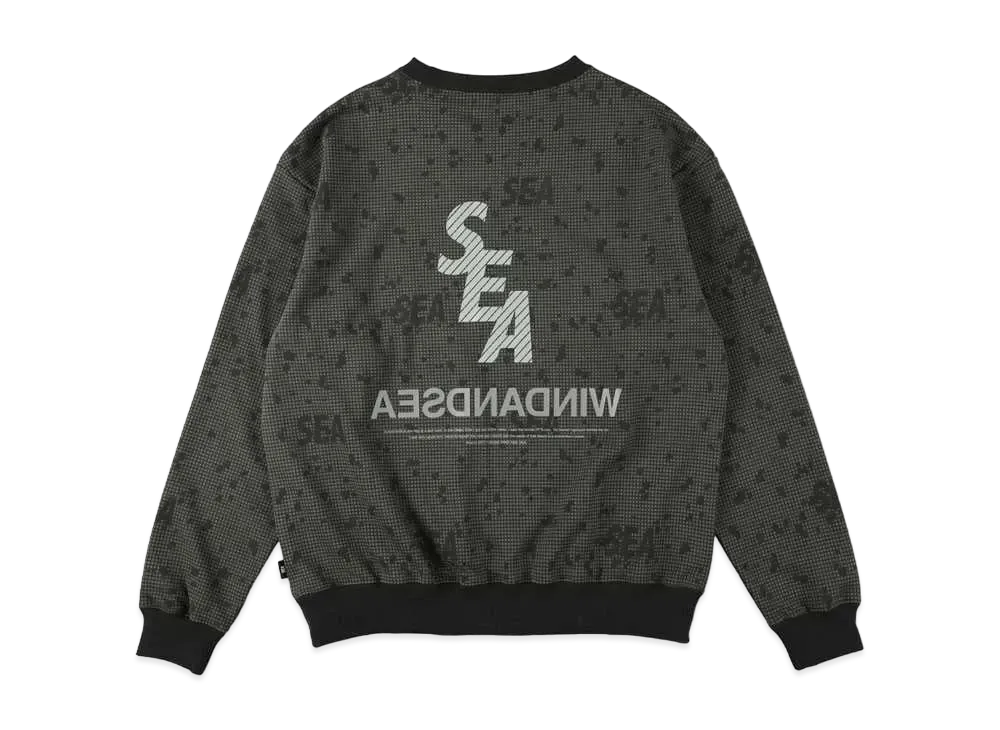 WIND AND SEA S_E_A DN-Camo Crew Neck "Black"