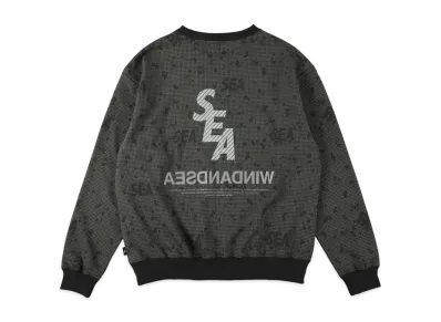 WIND AND SEA S_E_A DN-Camo Crew Neck "Black"