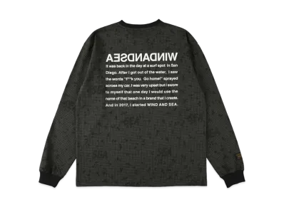 WIND AND SEA S_E_A DN-Camo L/S Tee "Black"