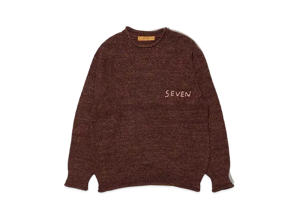 STUDIO SEVEN Roll Neck Knit "BROWN"