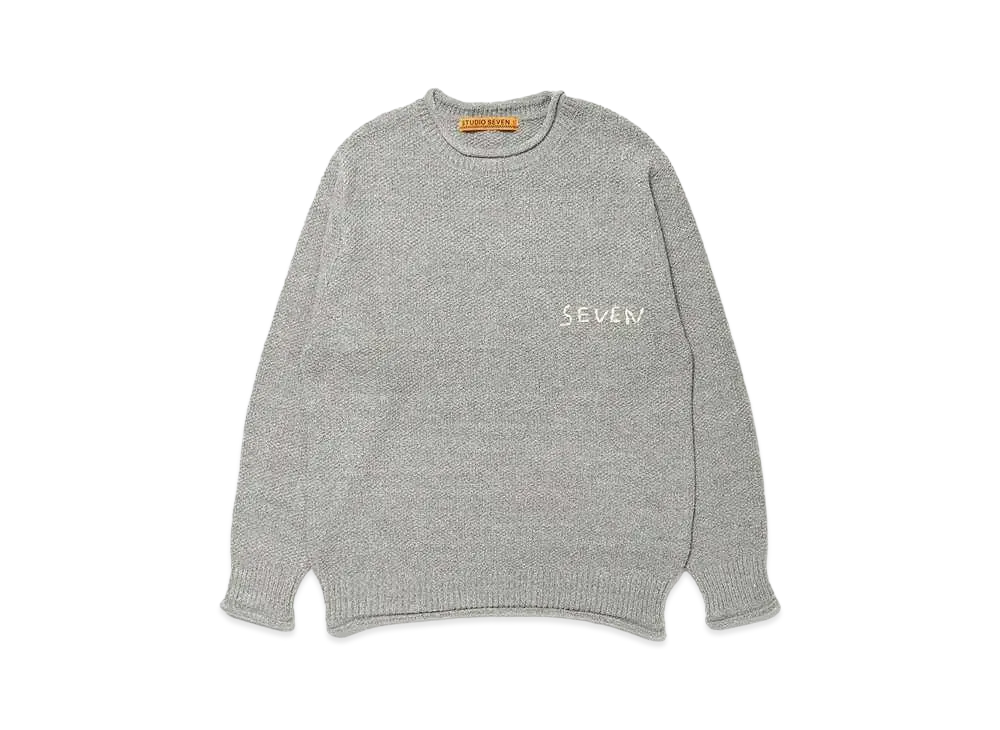 STUDIO SEVEN Roll Neck Knit "HEATHER GREY"