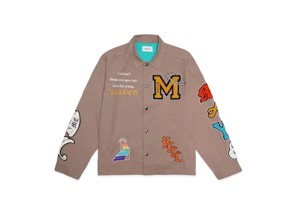 MAYO EXCLUSIVE EMBROIDERY COACH JACKET "BEIGE"