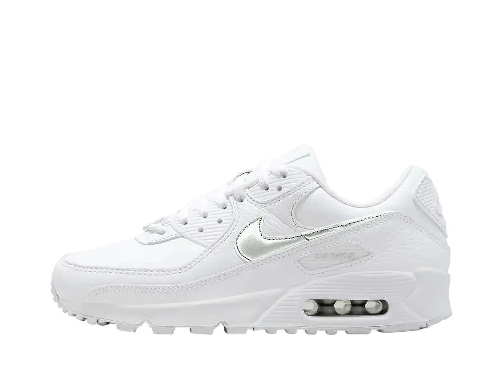 ナイキ ウィメンズ エアマックス90 "ホワイト/ブルージョイ/メタリックシルバー"