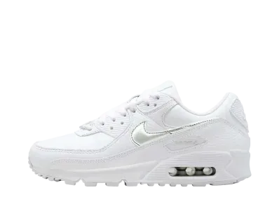ナイキ ウィメンズ エアマックス90 "ホワイト/ブルージョイ/メタリックシルバー"