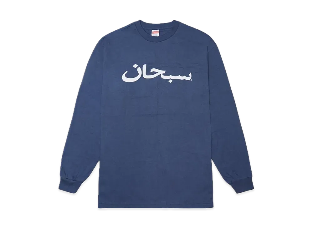 Supreme Arabic Logo L/S Tee "Dark Slate"