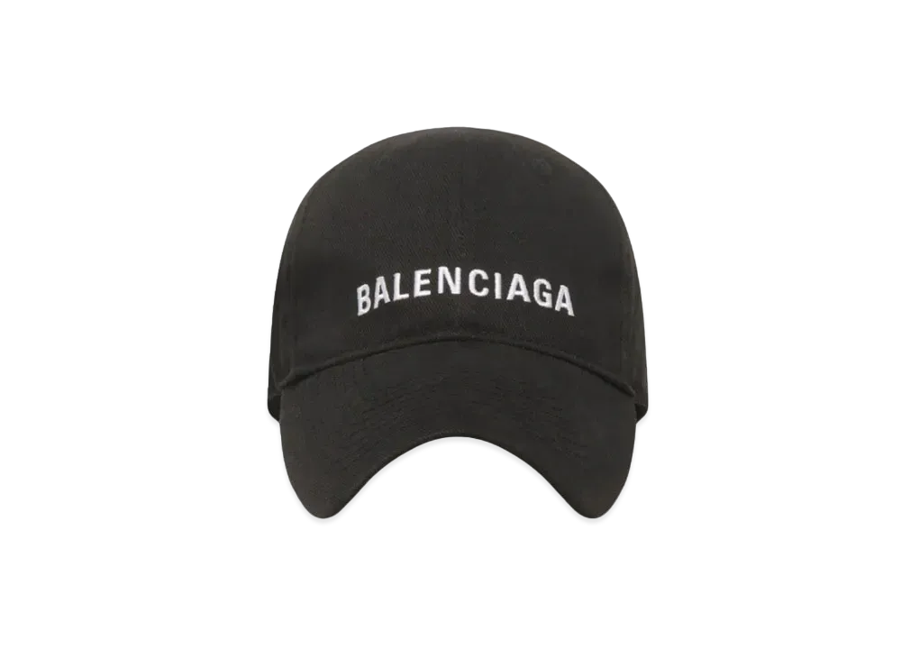 BALENCIAGA Classic Baseball Cap With Balenciaga Embroidered Logo "Black"