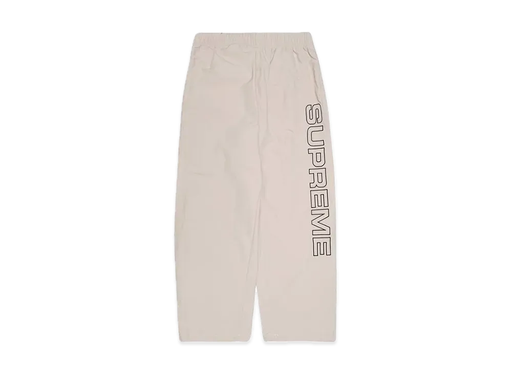 Supreme Spellout Embroidered Track Pant "Sand"