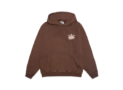 9090 King Logo Pigment Hoodie "Pigment Brown"