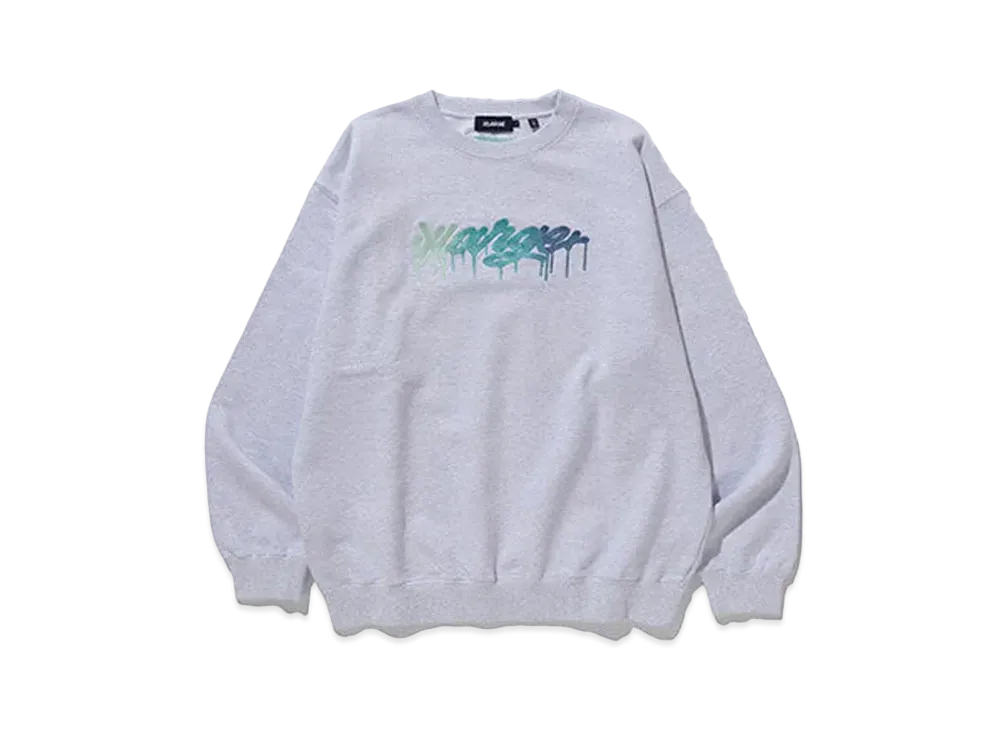 XLARGE x IT'S A LIVING Crewneck Sweat "Ash"