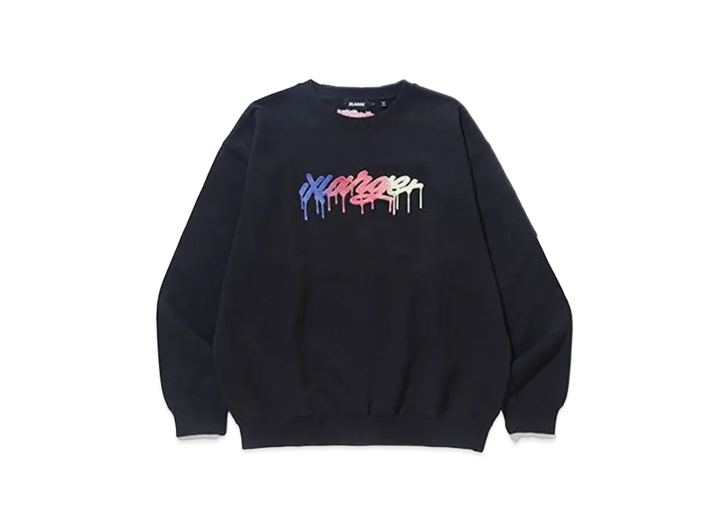 XLARGE x IT'S A LIVING Crewneck Sweat "Black"