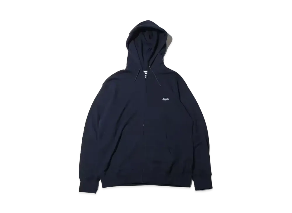 atmos Small Logo Zip Up Hooded Sweatshirt "Navy"