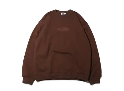 atmos Oval Logo Crewneck Sweatshirt "Brown"