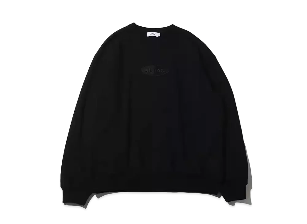 atmos Oval Logo Crewneck Sweatshirt "Black"