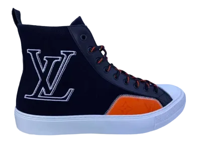 Louis Vuitton Tattoo Sneaker Boot "Noir/Orange"