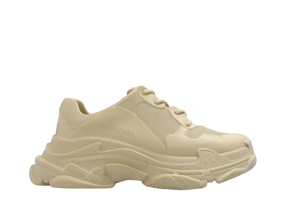 BALENCIAGA Women's Triple S Mold Sneaker "Beige"