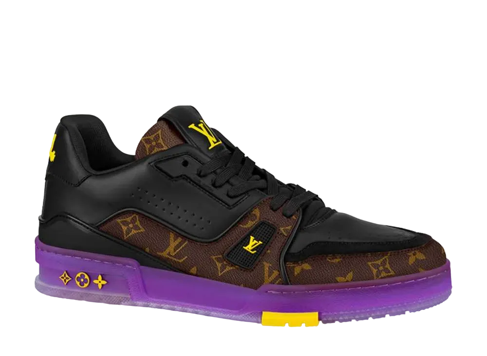 ルイヴィトン LV トレイナー・ライン スニーカー "イエロー/パープル"