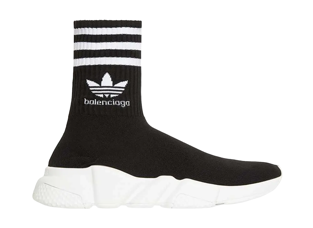 バレンシアガ × アディダス ウィメンズ スピードトレイナー "コアブラック/フットウェアホワイト"