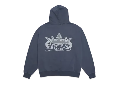 HYPE DROP x 9090 HYPE Logo ZIP Hoodie "Chemical NAVY"