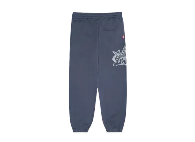 HYPE DROP x 9090 HYPE Logo SWEAT PANTS "Chemical NAVY"