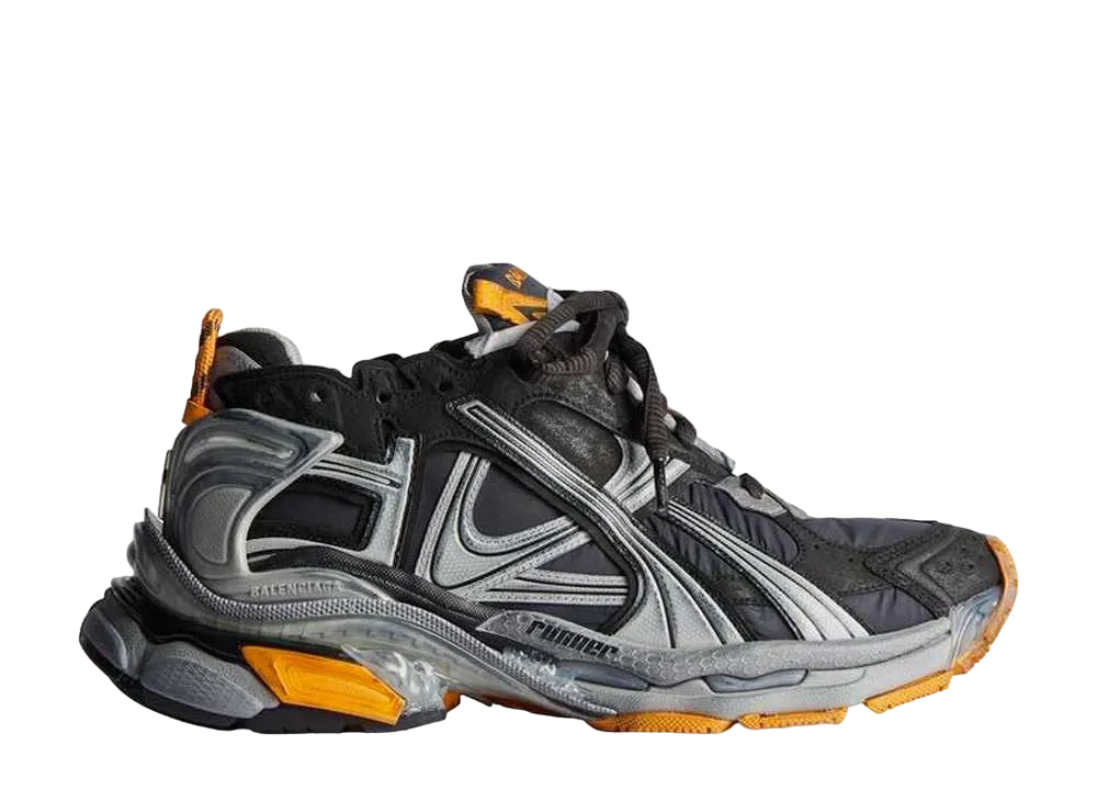 バレンシアガ ランナー スニーカー "ブラック/グレー/ネオンオレンジ"