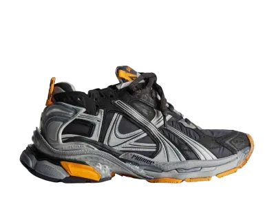 BALENCIAGA Runner Sneaker "Black/Gray/Neon Orange"