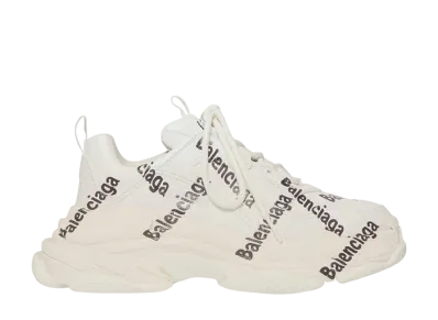 BALENCIAGA Triple S Logotype Sneaker "White"