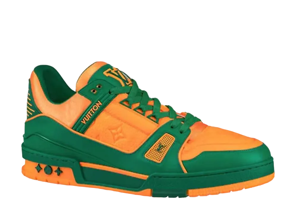 Louis Vuitton LV Trainer Sneaker "Green/Orange"