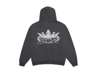 HYPE DROP x 9090 HYPE Logo ZIP Hoodie "Chemical BLACK"