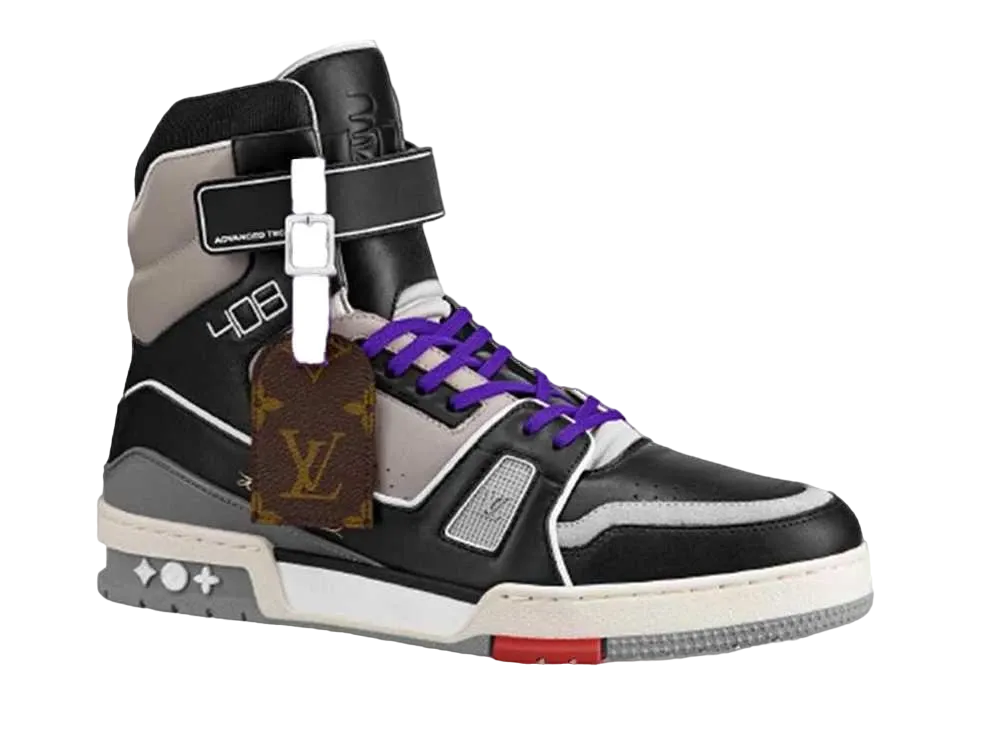 ルイヴィトン LV ハイトップ トレイナー・ライン スニーカー "ディープパープル"