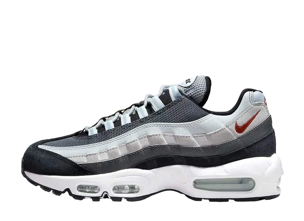 Nike Air Max 95 "Wolf Grey/Black/Blue Tint/Rugged Orange"