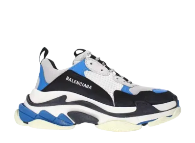 BALENCIAGA Triple S Sneaker "Black/Blue/White"
