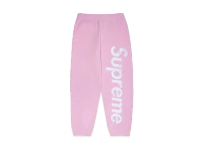 Supreme Satin Applique Sweatpant (23FW) "Light Pink"