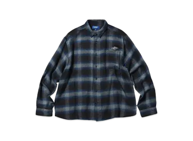 LFYT CLASSIC OMBRE PLAID SHIRT "NAVY"