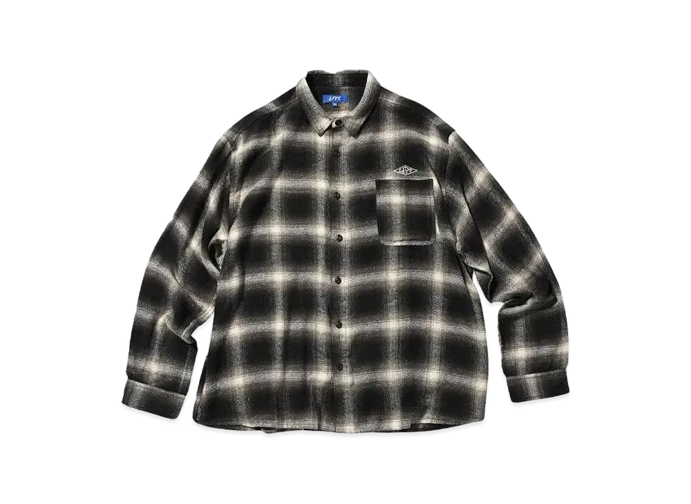 LFYT CLASSIC OMBRE PLAID SHIRT "BLACK"