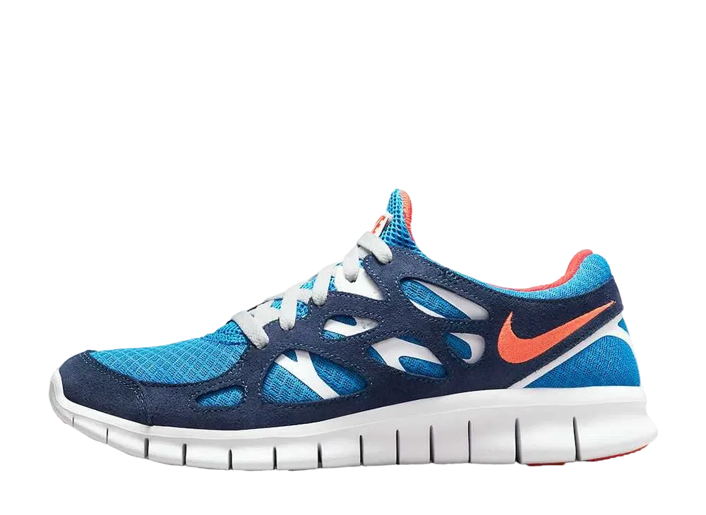 ナイキ フリー ラン2 "ライトフォトブルー/オレンジ"