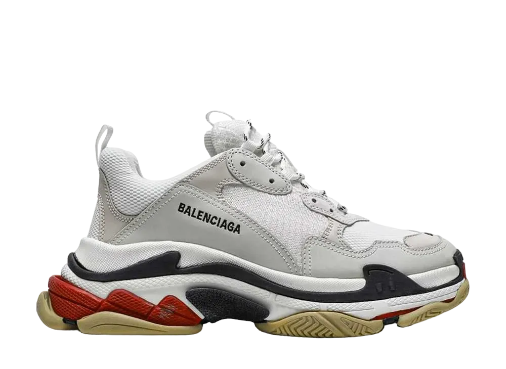 バレンシアガ トリプルS "ホワイト/ブラック/レッド"