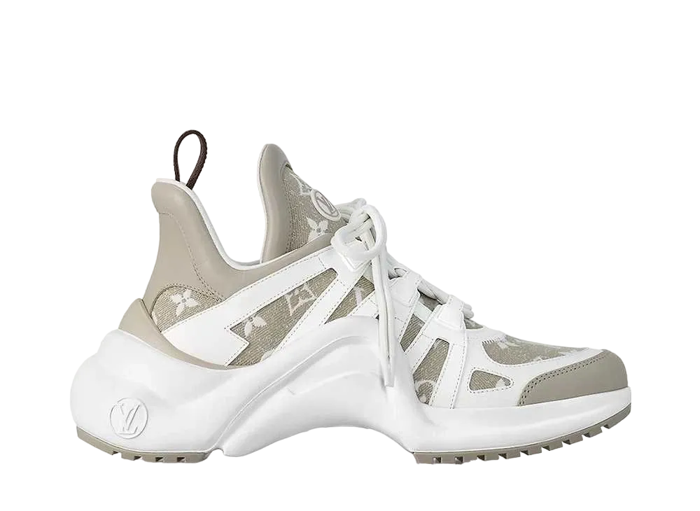 ルイヴィトン ウィメンズ LV アークライト・ライン スニーカー "アイボリー"