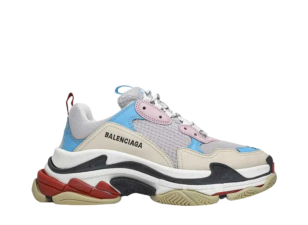 BALENCIAGA Women's Triple S "WhiteBlue/Pink"
