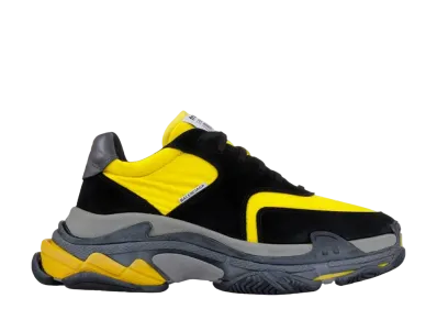 BALENCIAGA Triple S "Black/Yellow