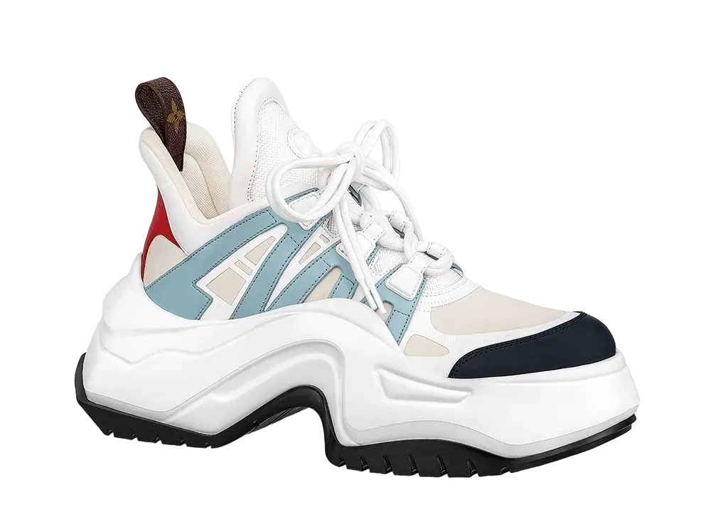 ルイヴィトン ウィメンズ LV アークライト 2.0・ライン スニーカー "ブルーグレー"