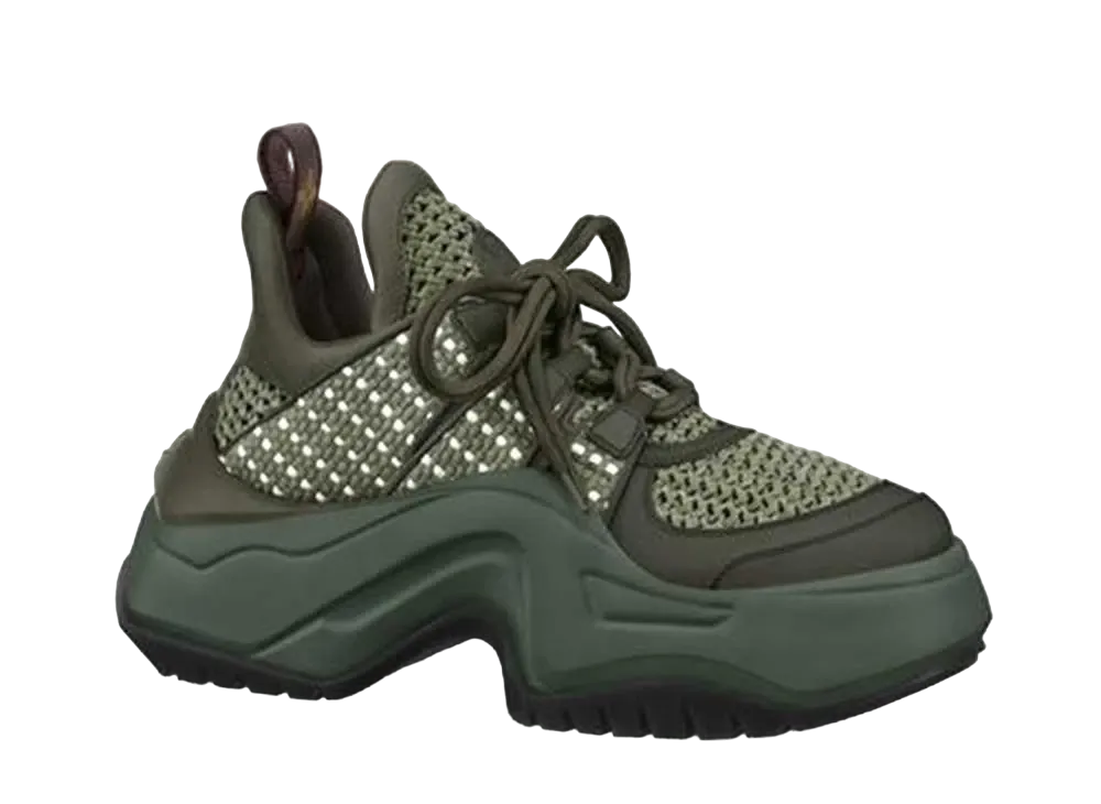 ルイヴィトン ウィメンズ LV アークライト 2.0・ライン スニーカー "グリーン"