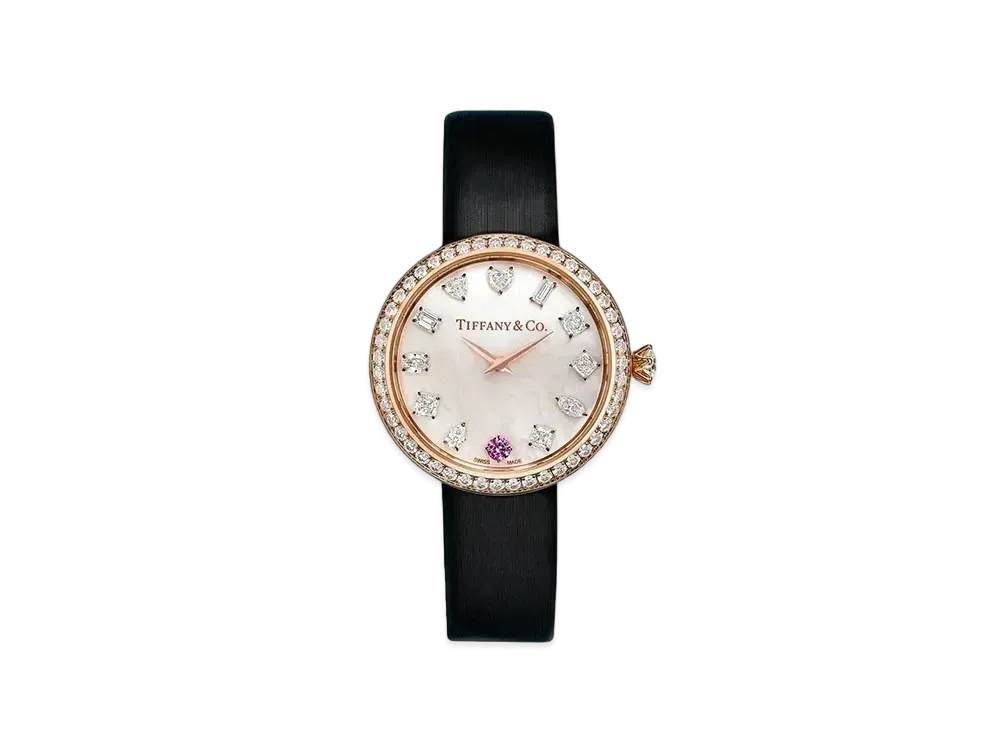 Tiffany & Co. Tiffany Etanity 28mm Round Watch Sapphire Diamond "Rose Gold"